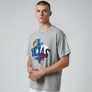 Buc-ees Beaver My Texas Shirt Gas Station Chain Men's T-shirt Size Large Gray